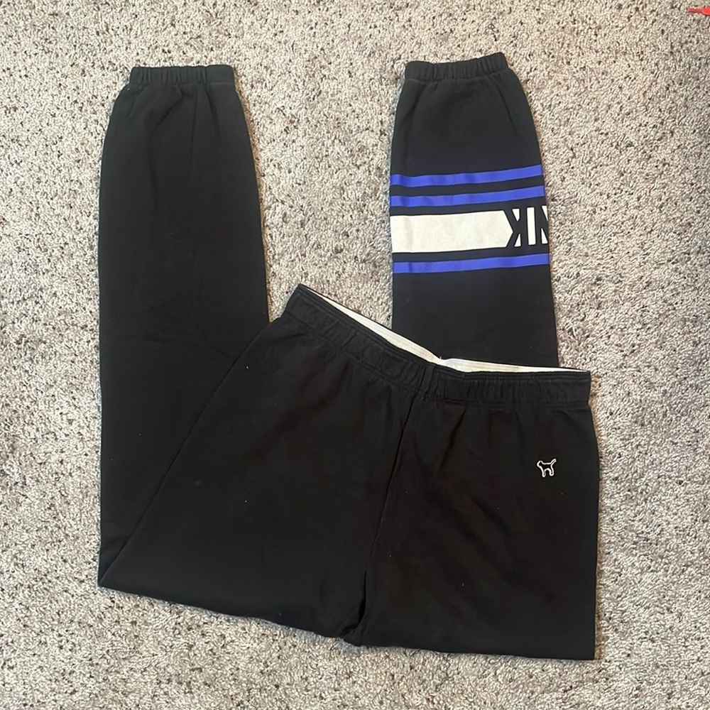 PINK Victoria’s Secret Black Joggers Size XS